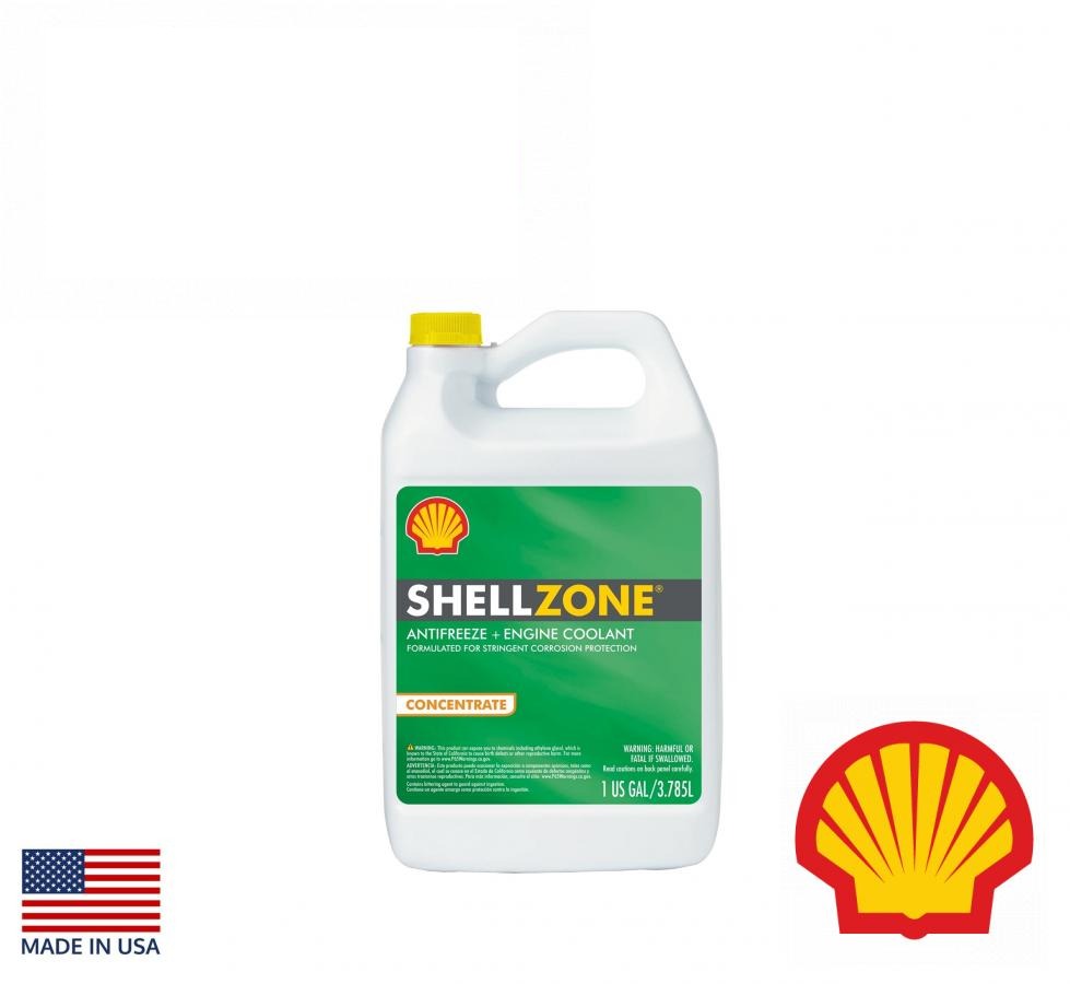 антифриз (концентрат) SHELLZONE CONCENTR -80C G12 1GAL 9401006021 (COOL-GARD I) (4 литра) (зеленого кольору) (SHELL, США)