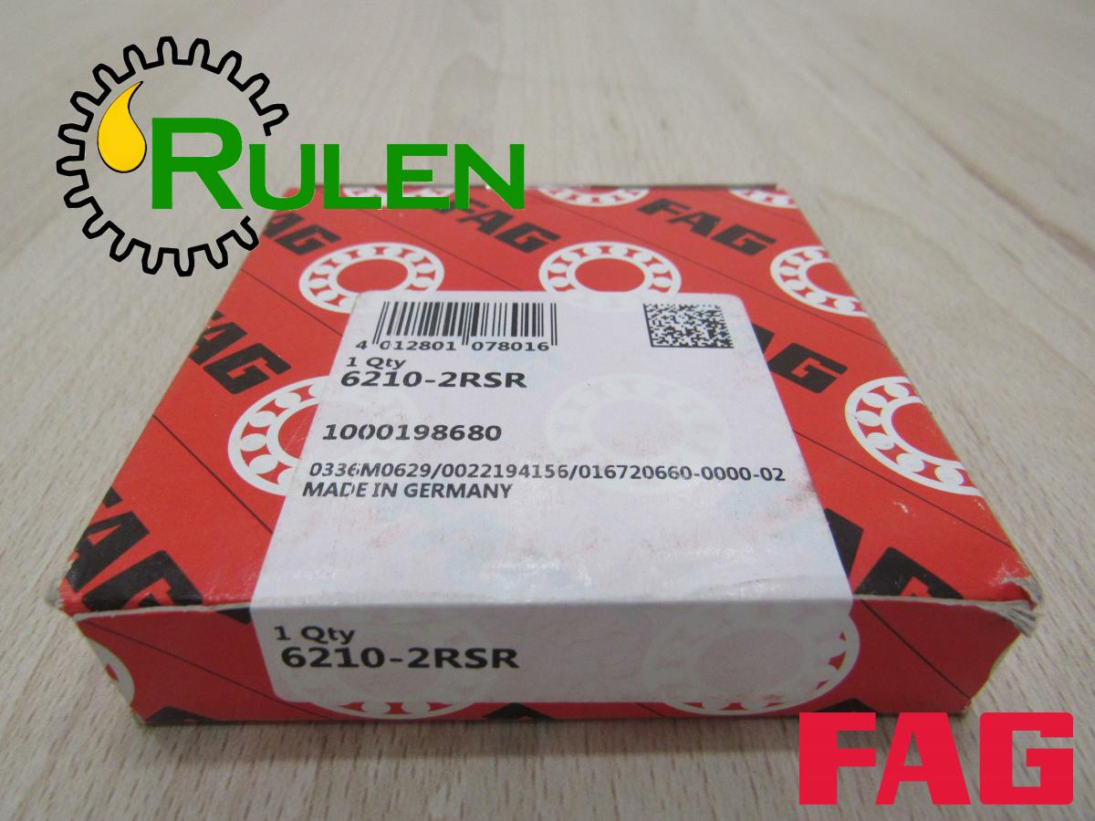 підшипник 6210 2RSR (JD9346, DE19305) (FAG, Німеччина)