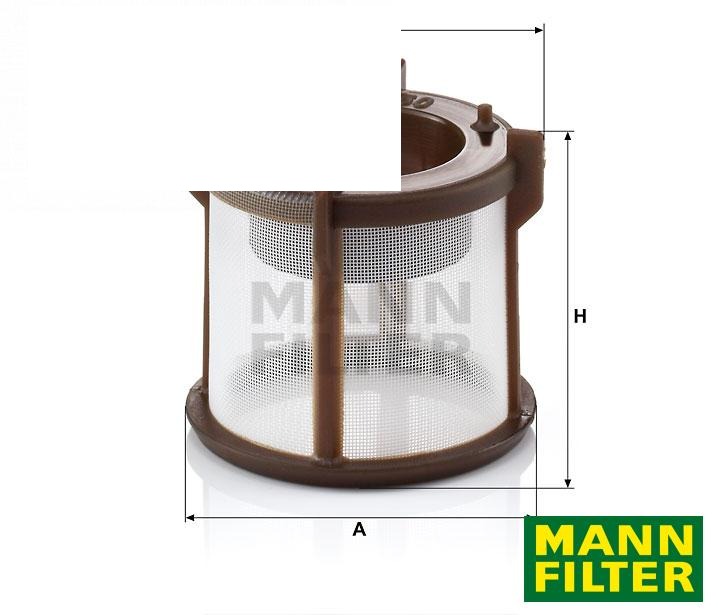 фільтр паливний PU50Z (51125030062) (MANN-FILTER, Німеччина)