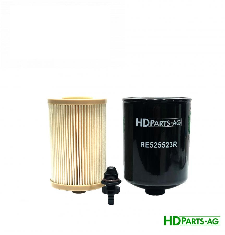 комплект фільтрів палива RE525523R (RE525523, RE527961, RE520906+RE523236/RE541746, RE556406, P551124, PFF5551, PFF5614) (HDParts-AG, США)