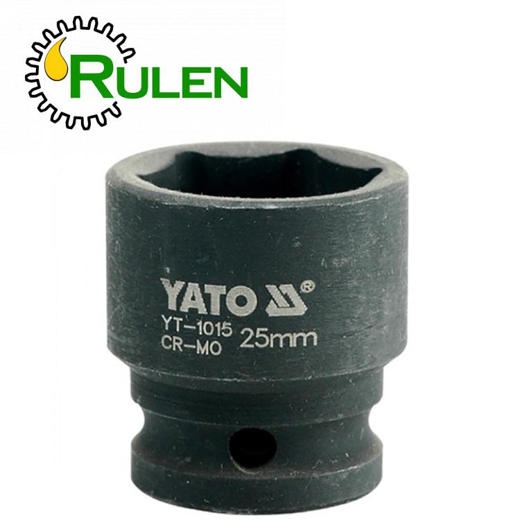 головка торцева ударна 6-гран. YATO, до квадр. 1/2", M=25мм, L=43 мм YT-1015