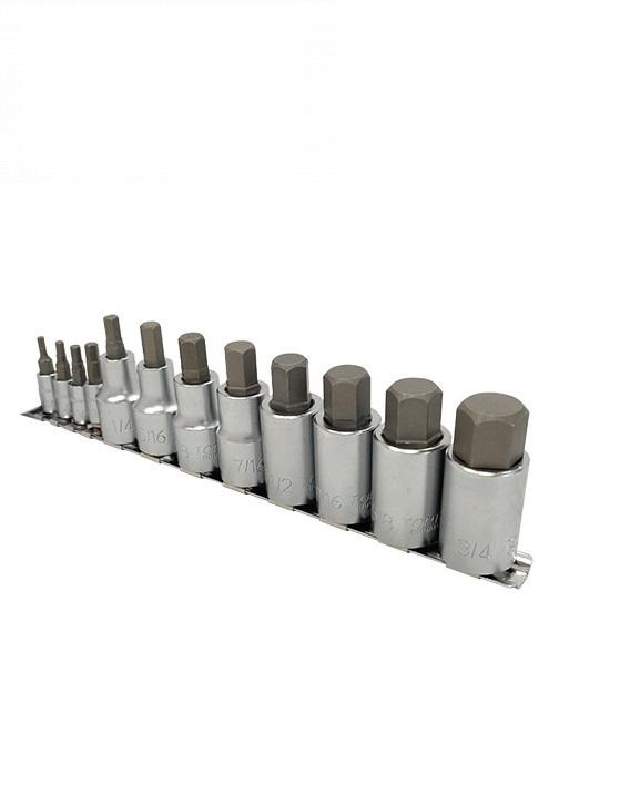 набір шестирг. дюймових впрес. в головку 1/4"-1/2" 12 од. GAAQ1208