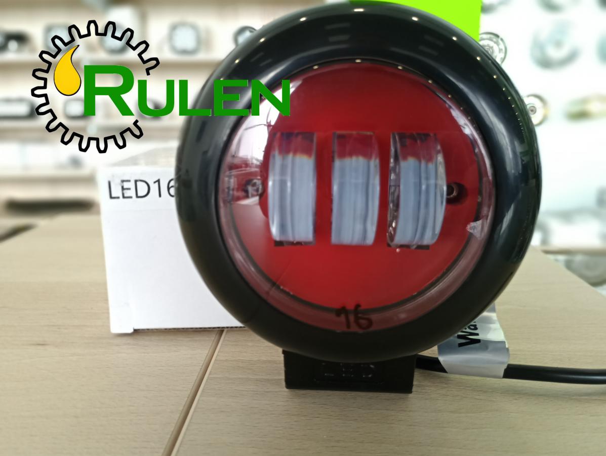 балка світлодіодна LED Work Light 30W Round, Red Color, Flood Beam ETK-WL-30W-RD-RED (CREE)