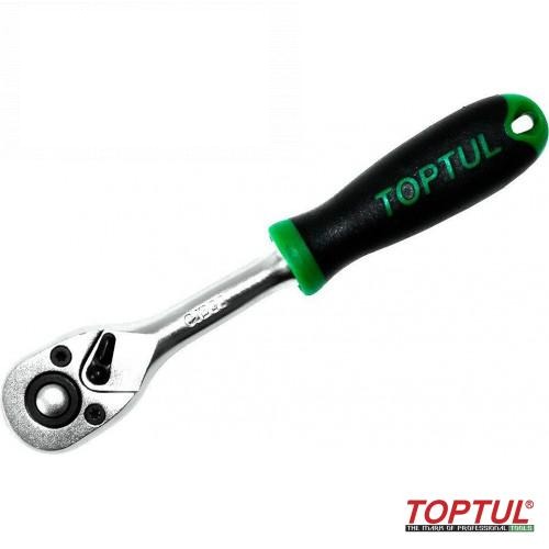 тріскачка 3/8" 36 зубців (гумова ручка) CJBG1220 (TOPTUL, Тайвань)