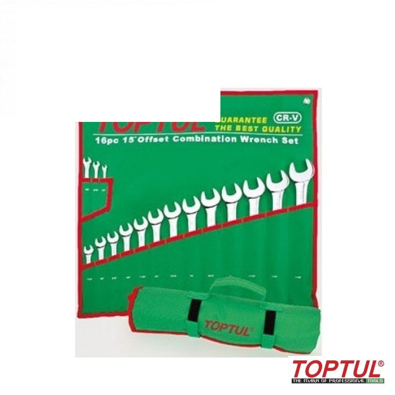 набір ключів комбінованих дюймових 16шт. (1/4" - 1-1/4") GBAA1604 (TOPTUL, Тайвань)