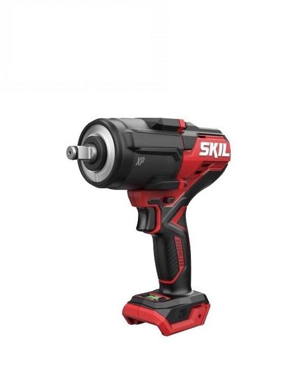 гайковерт SKIL 3285 CA XP, акумуляторний, безщітковий, ударний, Li-Ion 20V MAX, 700 Нм, 1500/2250/2850 об/хв, патрон квадратний, затискачем для пояса, без акумулятора і зарядного пристрою, вага 2.25 кг 11071900201 (SKIL)