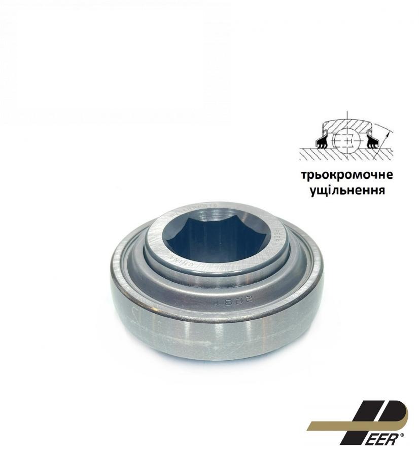 підшипник шестигранний W208HPPB16 AGRI PREMIUM  (JD9373, 86523785, 700703101, 1577800M1, 70575883) (d=31.750 mm) (PEER-SKF)