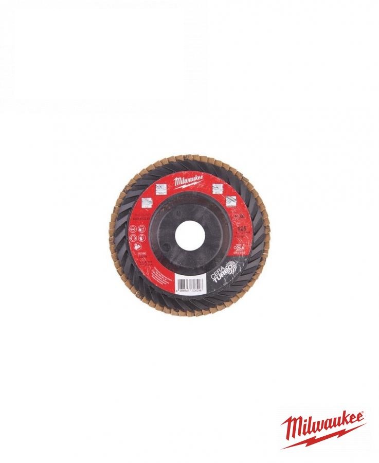 диск пелюстковий CERA TURBO MILWAUKEE SLC50/125, зерно 80, Ø125мм 4932472233 (MILWAUKEE, США)