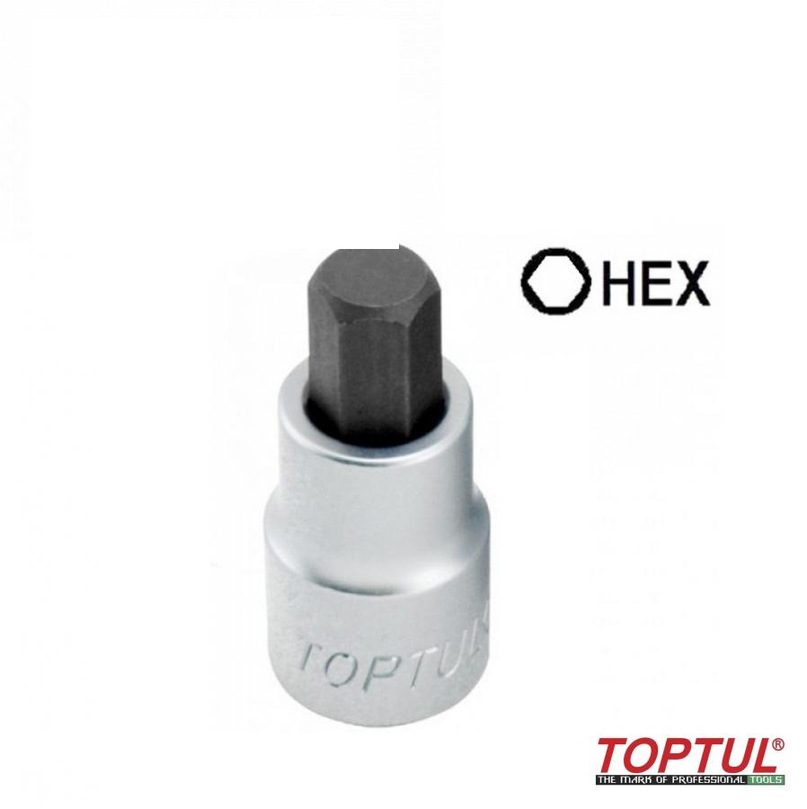 головка з насадкою HEX 8 mm 55mm 1/2 " BCDA1608 (TOPTUL, Тайвань)