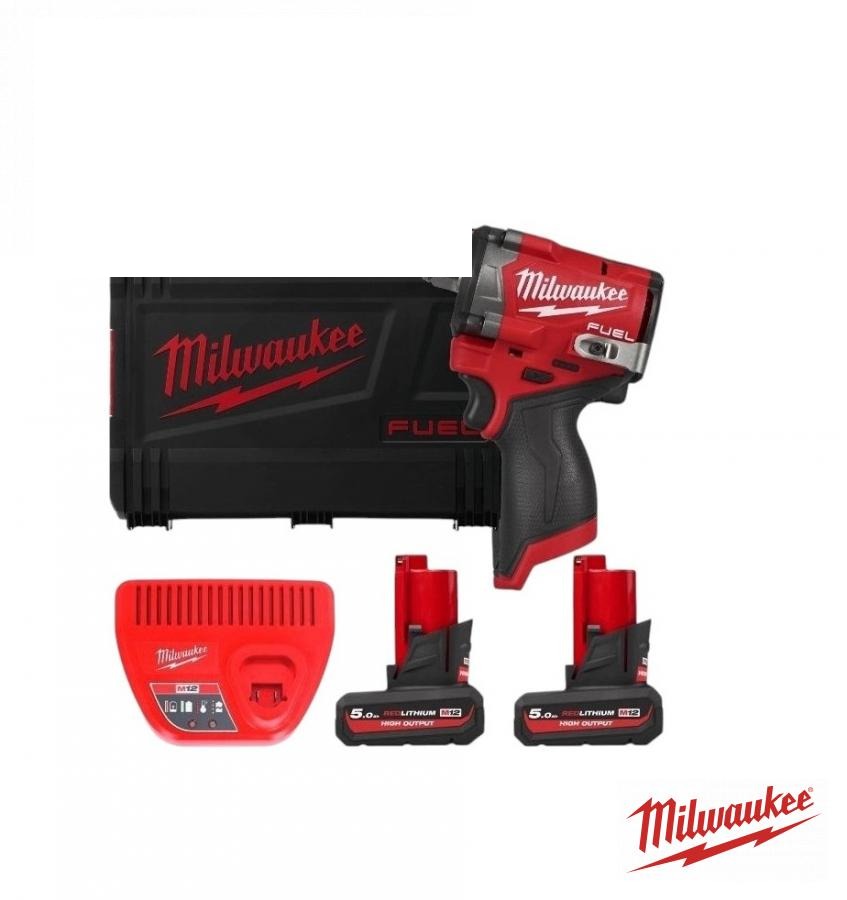 гайковерт високомоментний MILWAUKEE 1/2" (746 Нм) M12 FCIWF12G3-502X (+2 акумулятори, зарядний пристрій, HD кейс) 4933493455 (MILWAUKEE, США)
