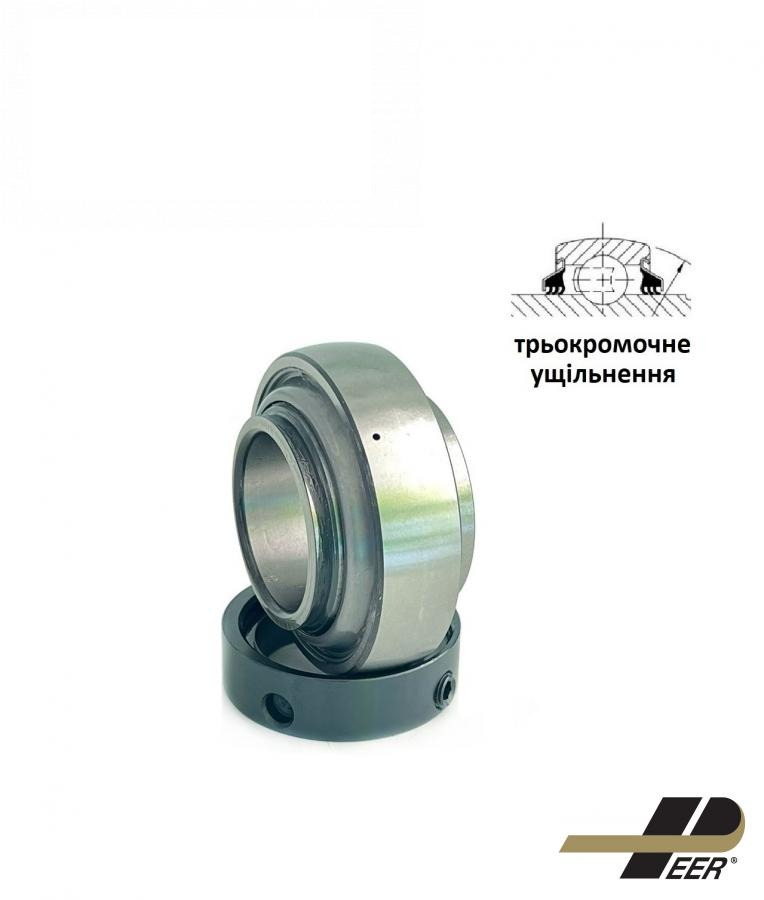 підшипник з трьохкромковим ущільненням HC209-28 AGRI PREMIUM (JD9339 +JD8579, AN207122, 47577157, 80049633, 831877M1, G1112KRRB, A-RL209-112D1C3) (PEER-SKF)