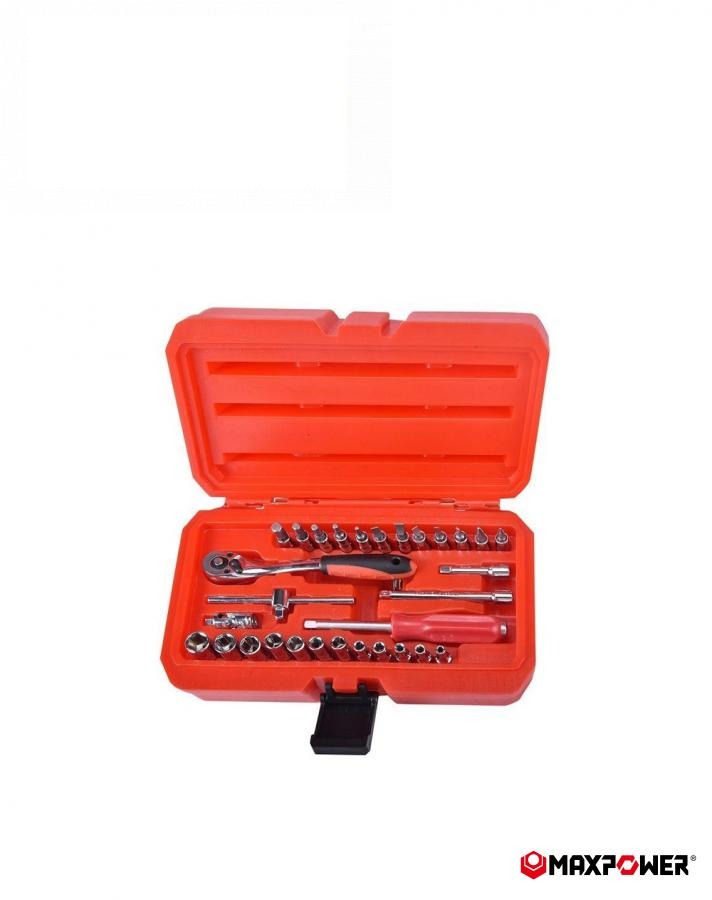 набір торцевих ключів M07002 (33 од.) 1/4"  (MAXPOWER)