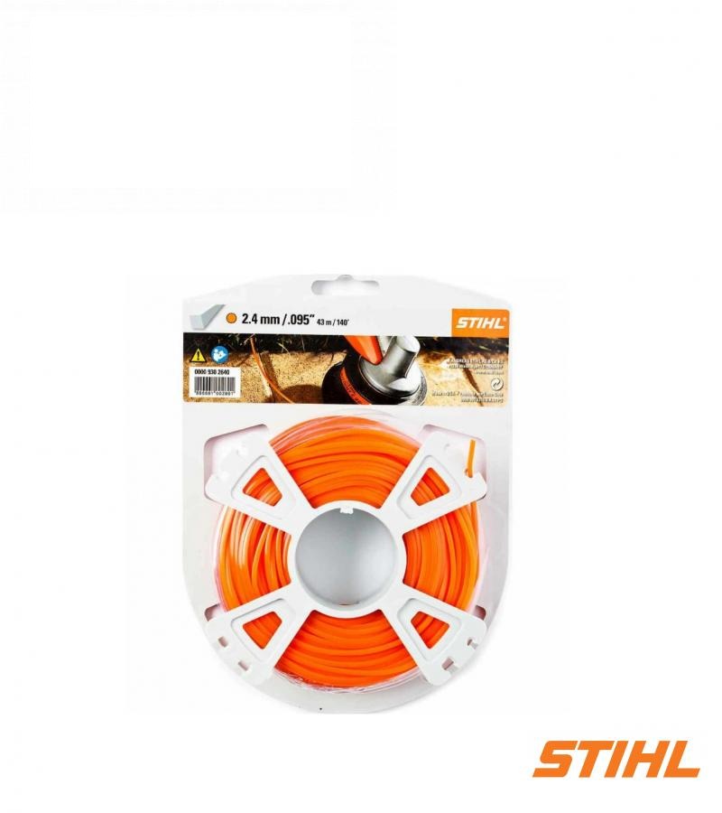 косильна струна 2,4мм*41м квадратна 00009302640 (STIHL)