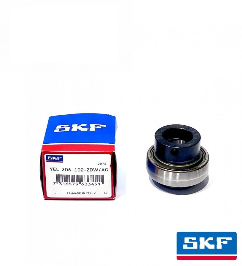 підшипник кульковий YEL 206-102-2DW/AG (JD8552 + JD8551, 70590704, 70590709, 47577195, 455960R92) (SKF, США)