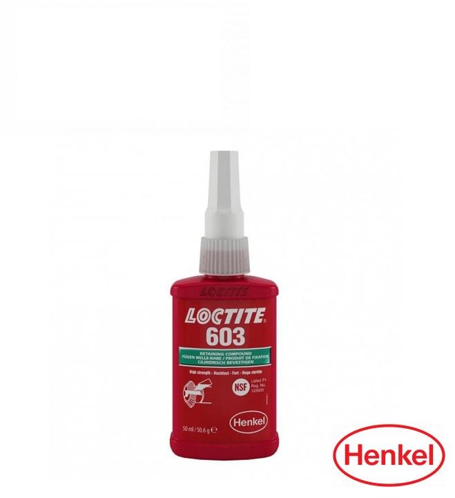 фіксатор циліндрових з'єднань, зазор до 0,1мм Loctite 603 50ML (Henkel, Німеччина)