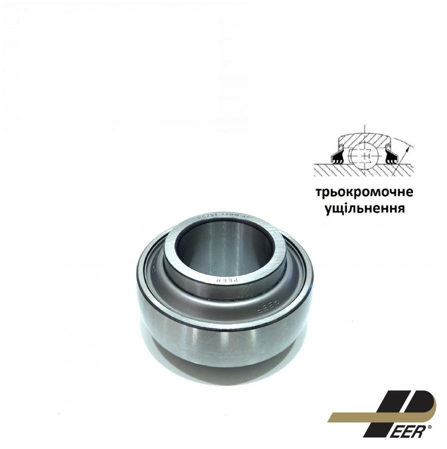 підшипник з трьохкромковим ущільненням HCN208 AGRI PREMIUM (AXE61820, JD39109, E40KRRB, RL208C3, 84057307, 87605593, 455805) (PEER-SKF)