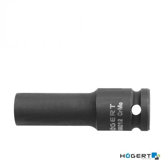голівка торцева ударна подовжена шестиграна (1/2", 32 мм, DIN 3121, CrMo)  HT4R032 (HOEGERT, Німеччина)