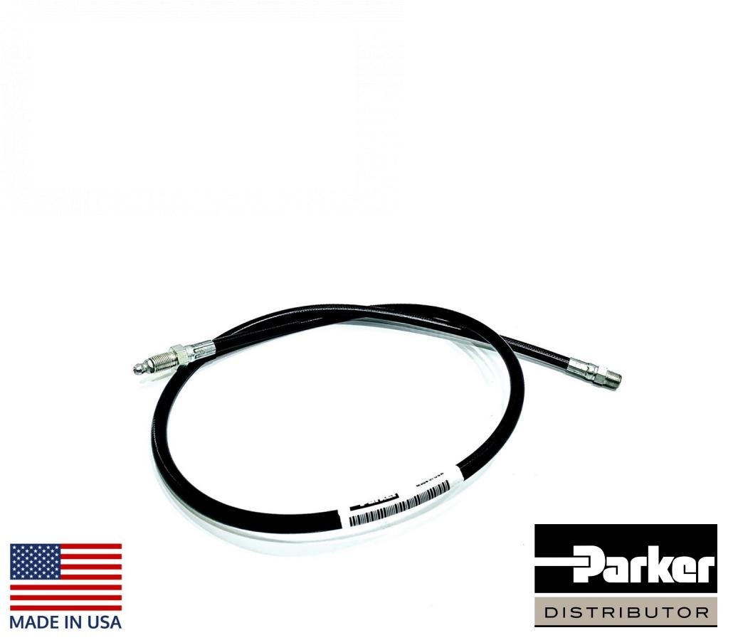 шланг гідравлічний змазки бітера 910 мм AH121009R (AH121009) (PARKER, США)