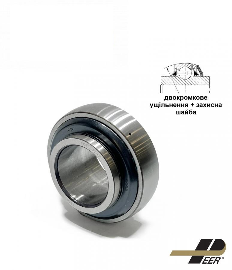підшипник HC211-32 AGRI PREMIUM (JD9431, AH213902, G1200KRRB, YEL211-200 2F, AXE60582, 84330075, 87324171, 86980885, 86602942, 1302711C91) (PEER-SKF)