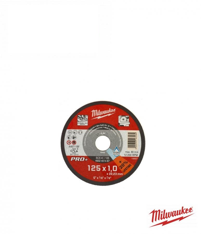 диск відрізний по металу MILWAUKEE, SCS 41/125х1 PRO+, Ø125мм 4932451487 (MILWAUKEE, США)