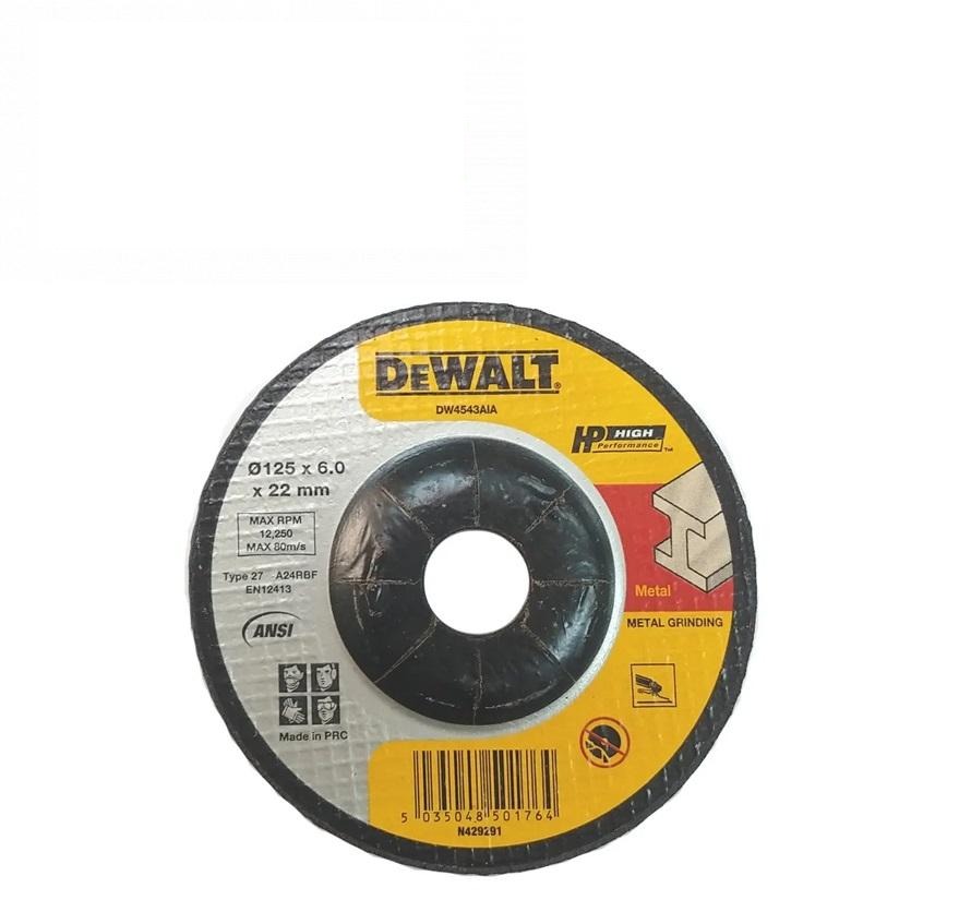 круг шліфувальний DeWALT HIGH PERFORMANCE, сталь/металеві труби й профілі/кольорові метали/зварювальні шви,125х6.0х22.23 мм (DeWALT, США)
