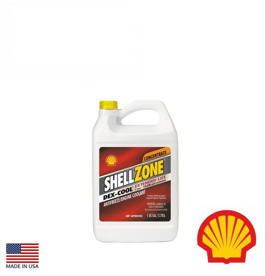 антифриз SHELLZONE DEXCOOL EXTENDED LIFE 9404006021 (3.785L) (червоного кольору) (SHELL, США)