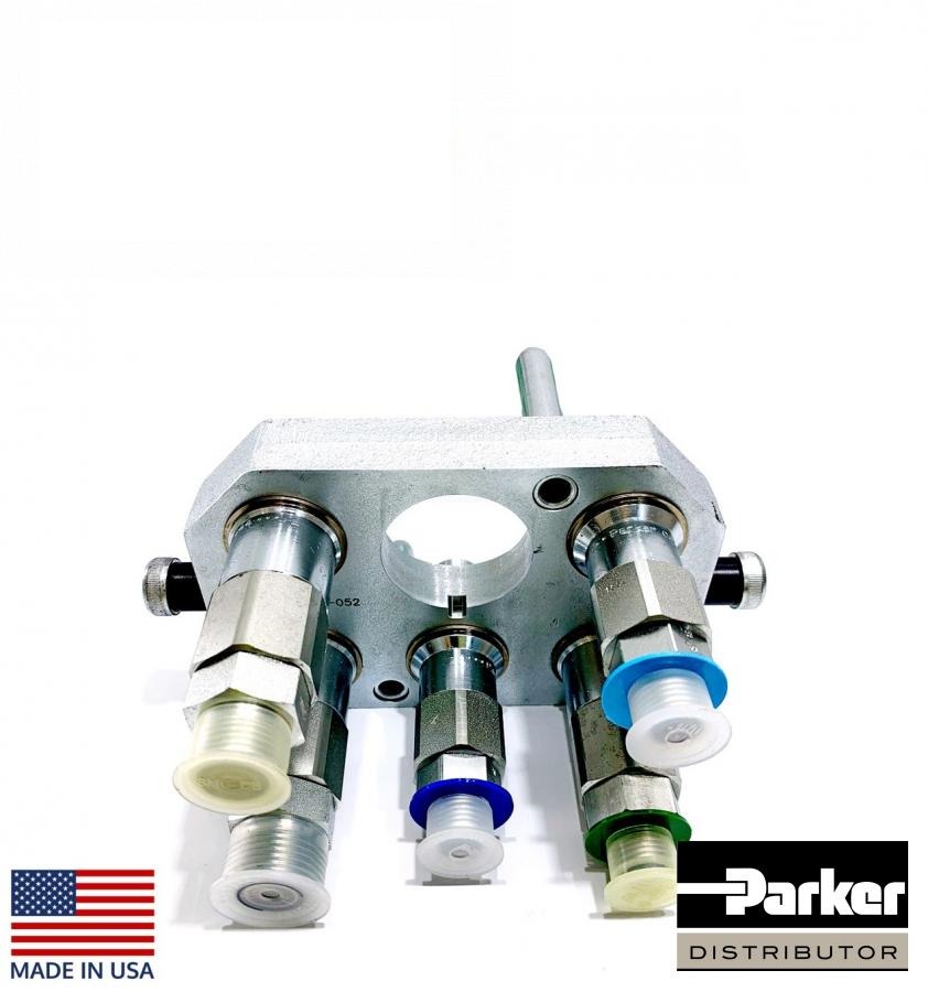 штуцер роз'єм  в зборі із муфтами (AH166991, HXE117551, AH201340)   (PARKER, США)