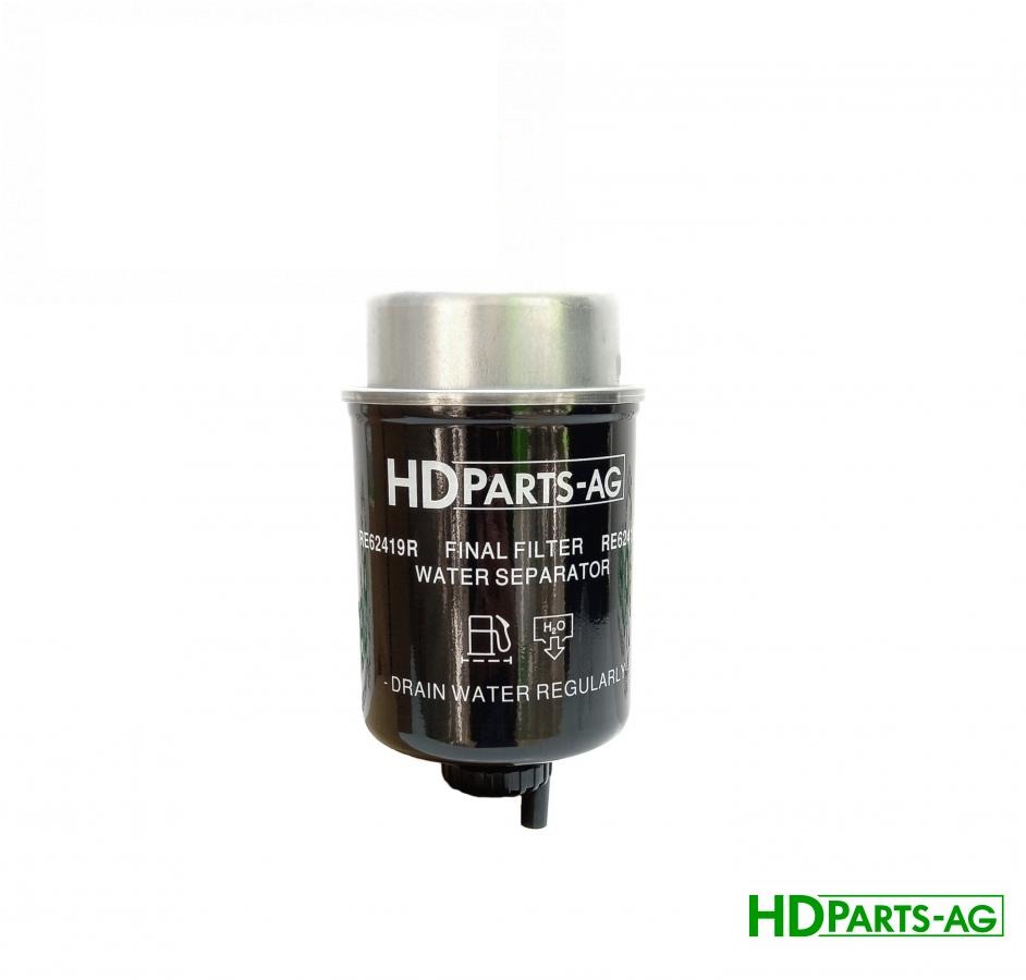 фільтр паливний RE62419R (RE62419, RE64450, 33532, WK8102, FS19861, 159-6102, 138-3098, 100-5593, 6670996, 11711183, 6005020220, 26560919, 26260143, 26560142, L8721F, L3887F, 7381645, RE62418, RE53400, RE509031) (HDParts-AG, США)