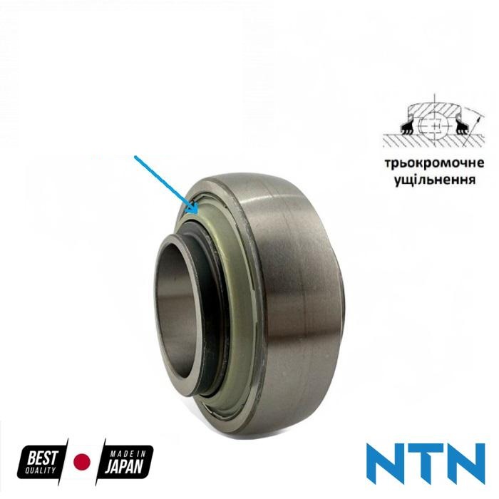 підшипник з трьохкромковим ущільненням RL208LLJC3 (AXE61820, JD39109, E40KRRB, RL208C3, 84057307, 87605593, 455805) (NTN, Японія)