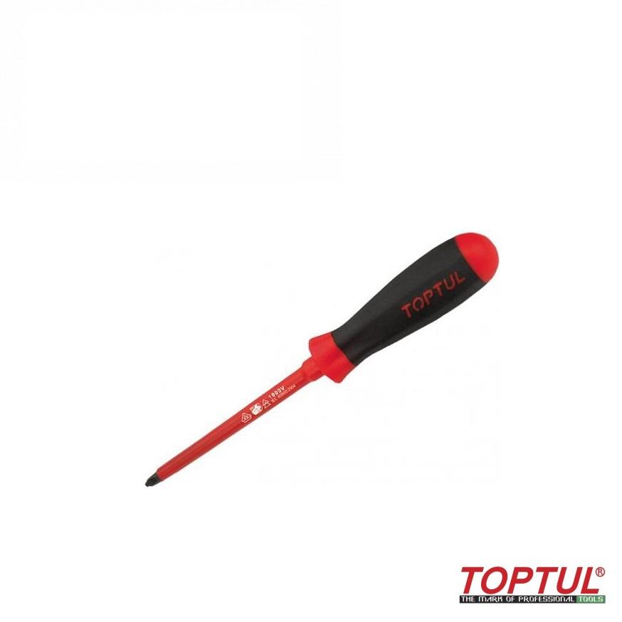 викрутка шліцьова 3 x 75mm ізольована (1000V) FAEB0308 (TOPTUL, Тайвань)
