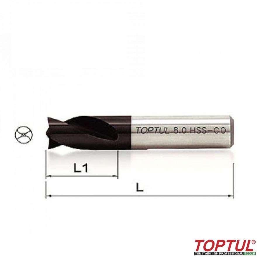 свердло d8mm, L45mm для висвердлювання точкового зварювання JJAX0817 (TOPTUL, Тайвань)