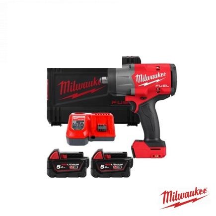 гайкокрут акумуляторний 1/2" MILWAUKEE, M18 FHIW2F12-502X, 2034Нм (+ заряд. пристрій, 2 акум. Х5Аг, HDкейс) 4933492783 (MILWAUKEE, США)