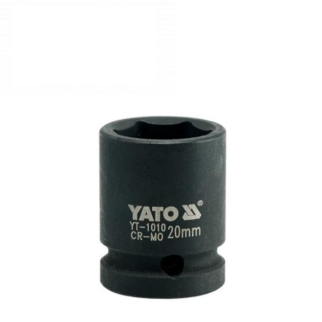 головка торцева ударна 6-гран. YATO, до квадр. 1/2", M=20мм, L=39 мм YT-1010