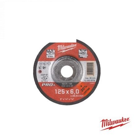 диск зачисний по металу MILWAUKEE, SG 27/125х6 PRO+, 125 мм 4932451502 (MILWAUKEE, США)
