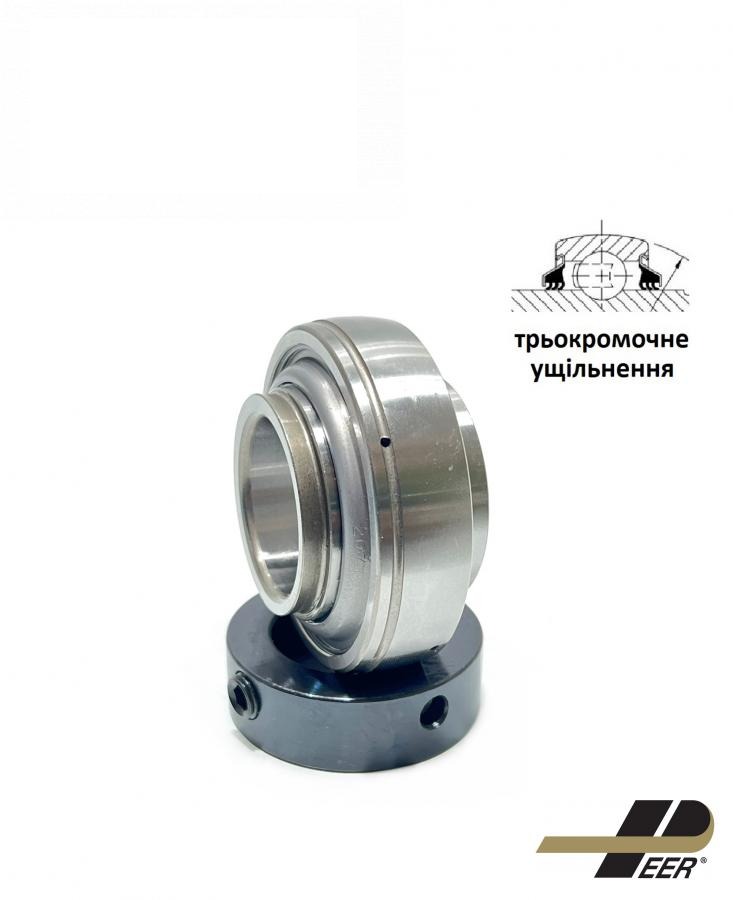 підшипник з трьохкромковим ущільненням HC207 AGRI PREMIUM (AH139296+AH133191, GE35KRRB, A-RL207D1C3, 211423.0, 756965) (PEER-SKF)