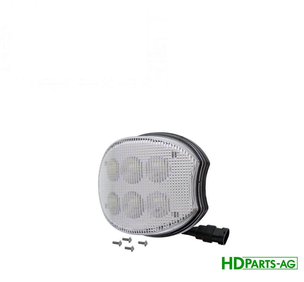 овальна світлодіодна фара з вилкою, права (RE181913, RE205362) (HDParts-AG)