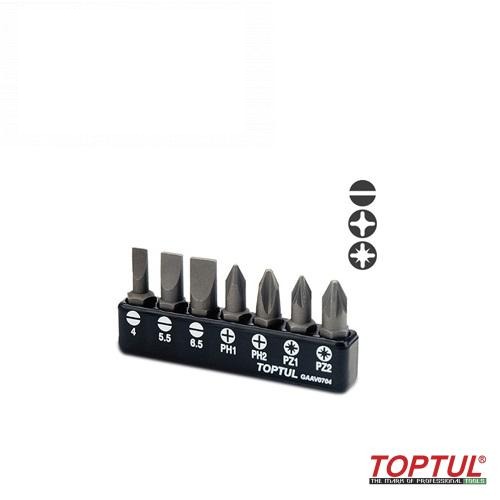 набір біт (SL: 4 * 0.5, 5.5 * 1, 6.5 * 1.2; PH1, PH2; PZ1, PZ2) GAAV0704 (TOPTUL, Тайвань)